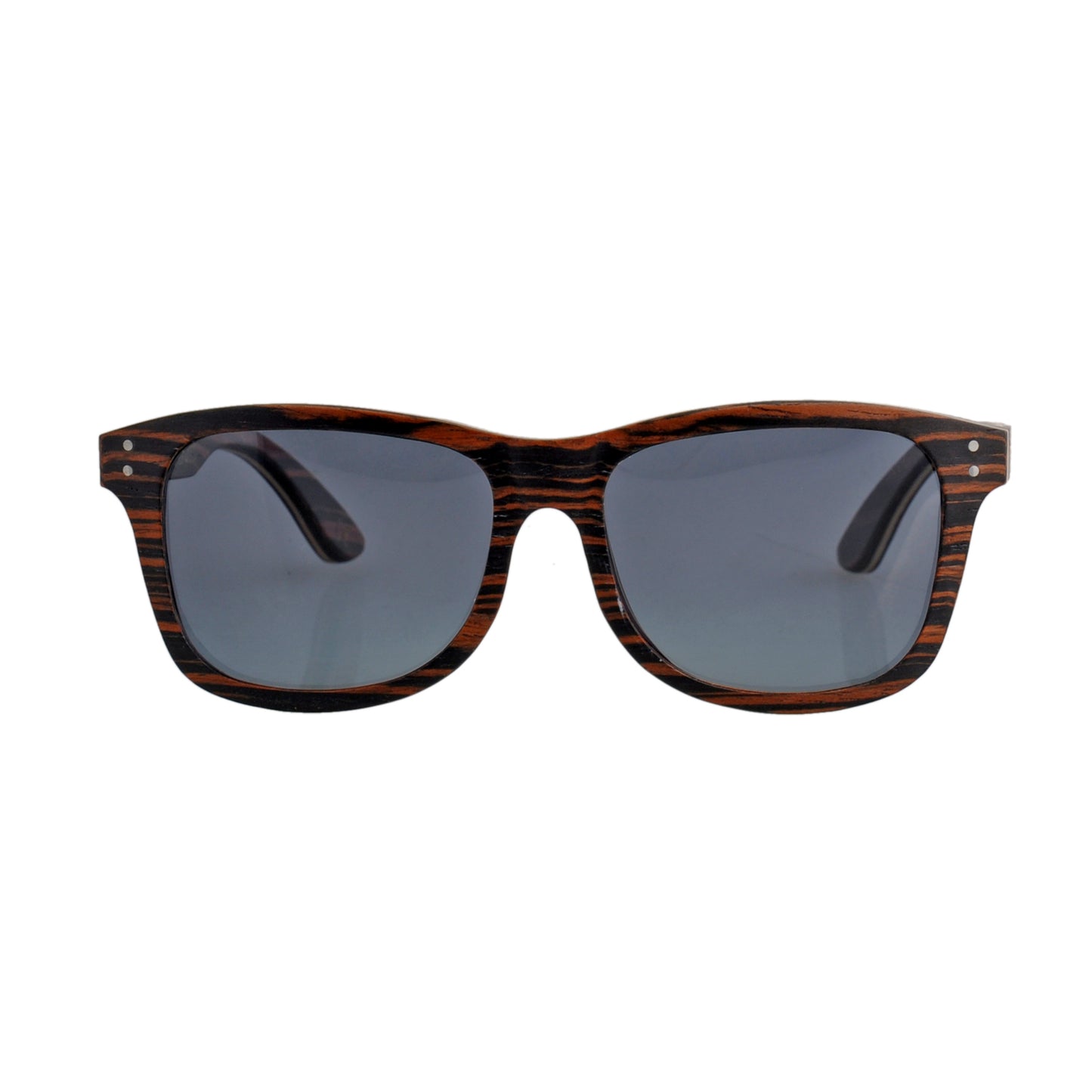 Ebony Wood Polarized Sunglasses UV400 Dark Grey Lesnes Sun Glasses