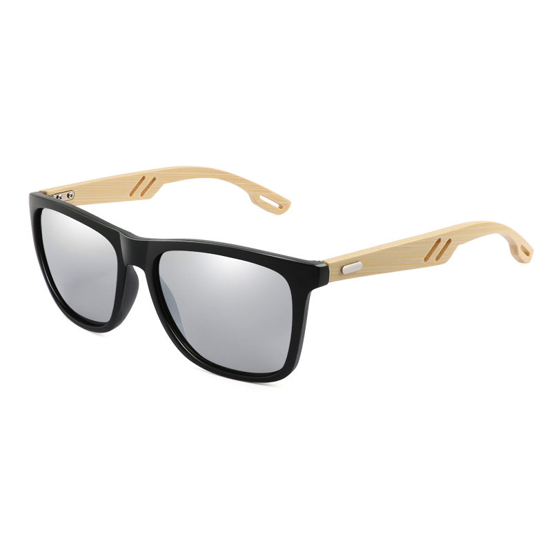 Unisex Square Sunglasses UV400 Sun Shades Bamboo Wooden Sunglasses