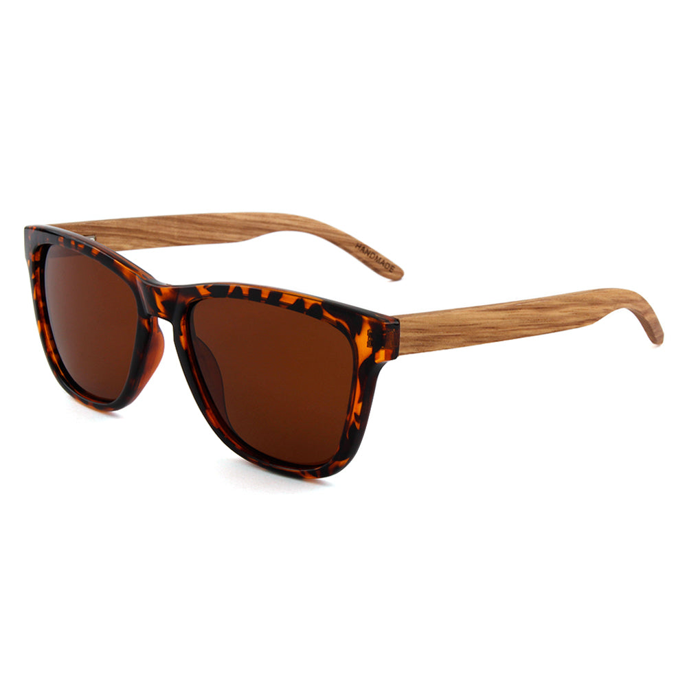 Mens Womens Firm Wood Temple Sunglasses Polarized Driving Eyewear