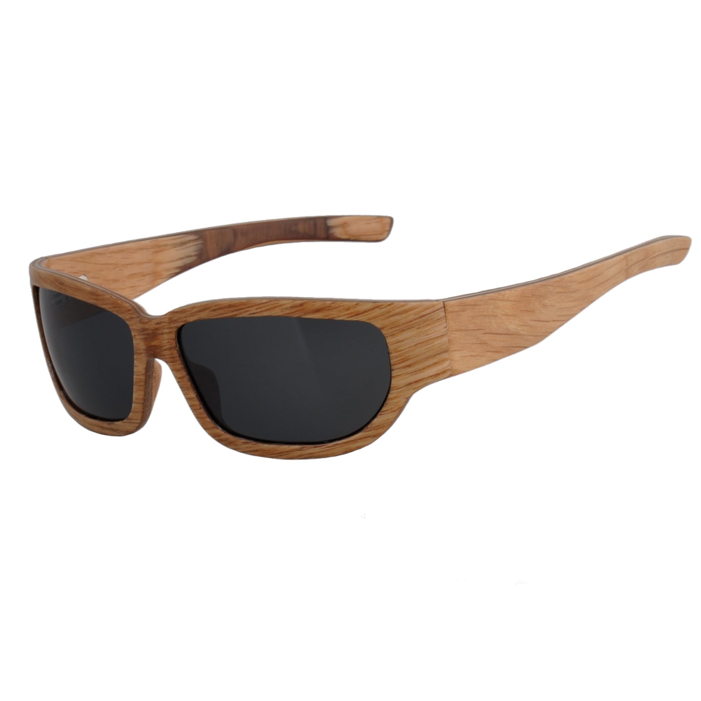Outdoor Driving Fashion Wide Temple Sport Eye Wear Wooden Eyewear Uv400 For Bicycle Sports Polarized Glasses