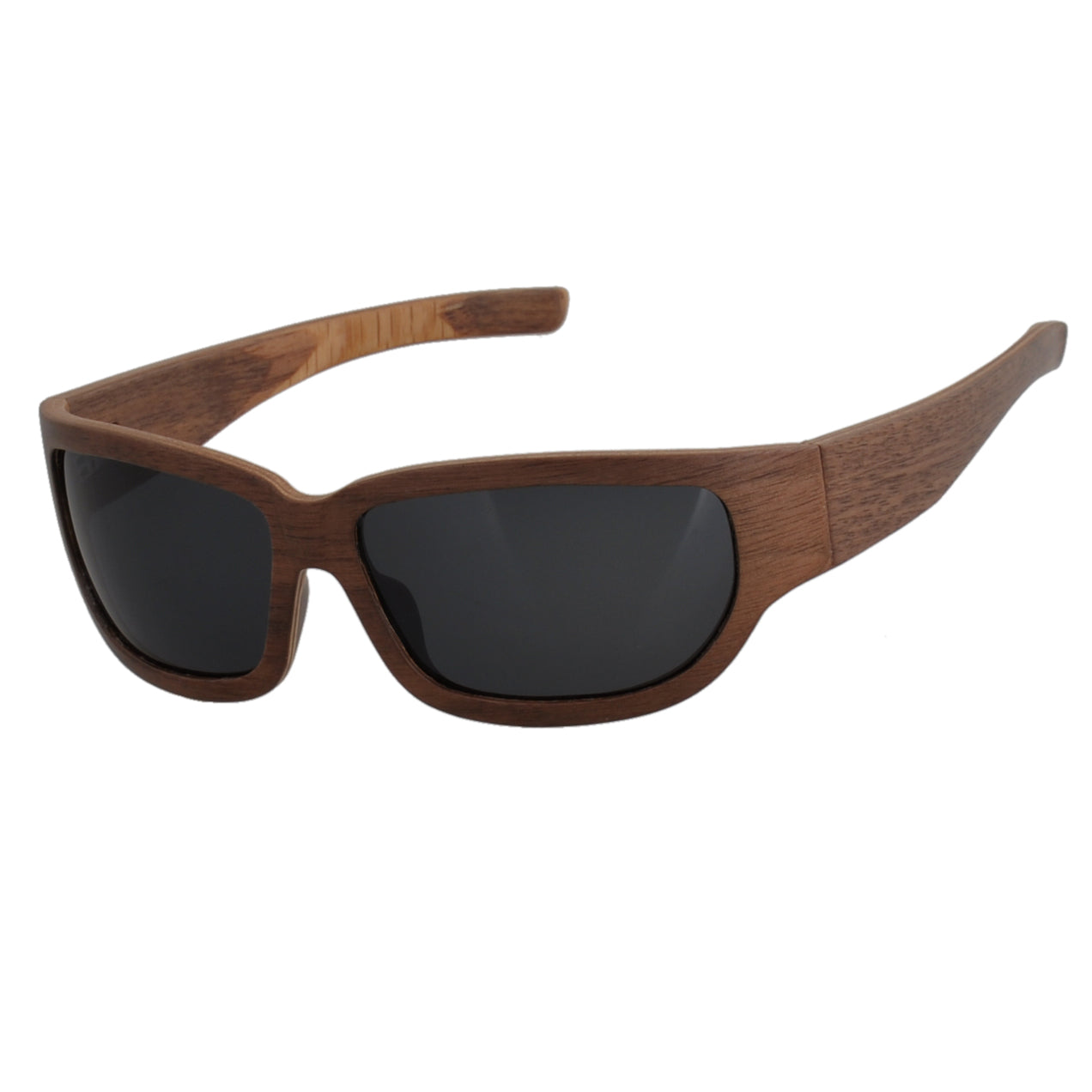 Outdoor Driving Fashion Wide Temple Sport Eye Wear Wooden Eyewear Uv400 For Bicycle Sports Polarized Glasses