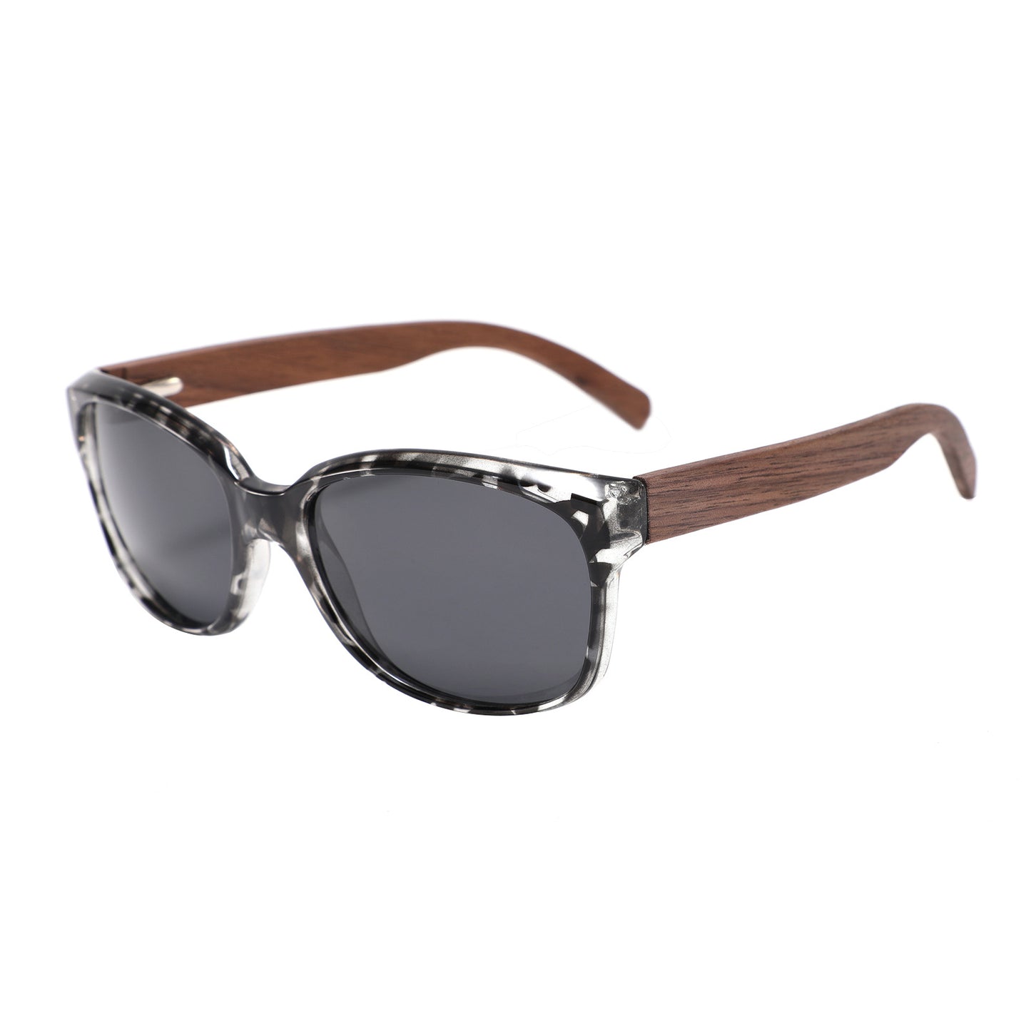 Wooden Square Sun Glasses Polarized Sunglasses Men Women Shades