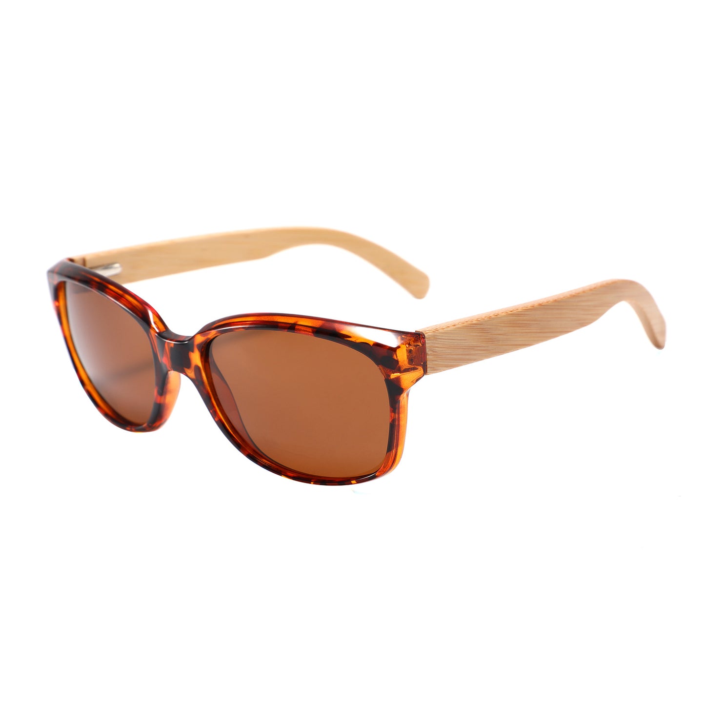 Wooden Square Sun Glasses Polarized Sunglasses Men Women Shades
