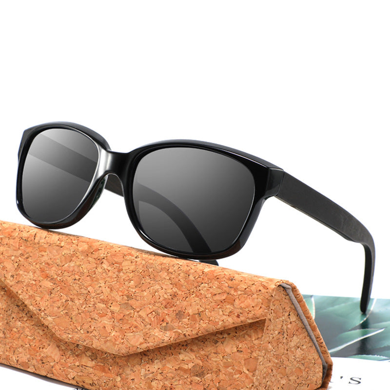 Wooden Square Sun Glasses Polarized Sunglasses Men Women Shades
