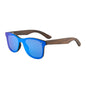One Piece Stylish Mirrored Wooden Sunglasses Polarized Shades For Men Women Driving Shades